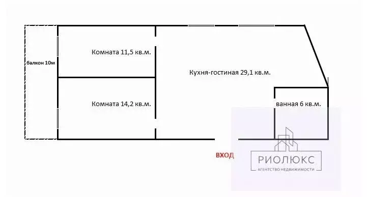 3-к кв. Челябинская область, Челябинск ул. Комарова, 116 (61.0 м) - Фото 2