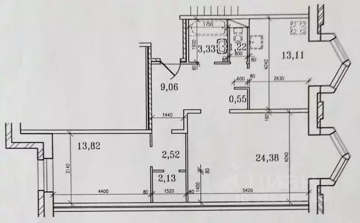 2-к кв. Санкт-Петербург Бассейная ул., 89 (70.7 м) - Фото 1