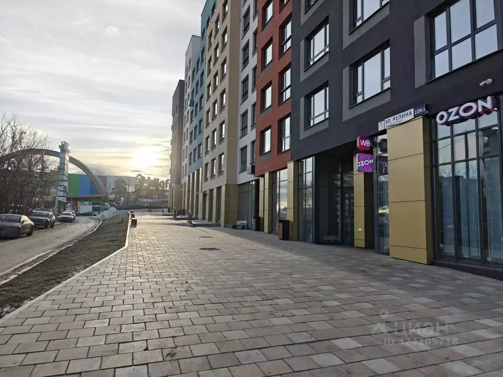 Торговая площадь в Свердловская область, Екатеринбург ул. Репина, ... - Фото 1