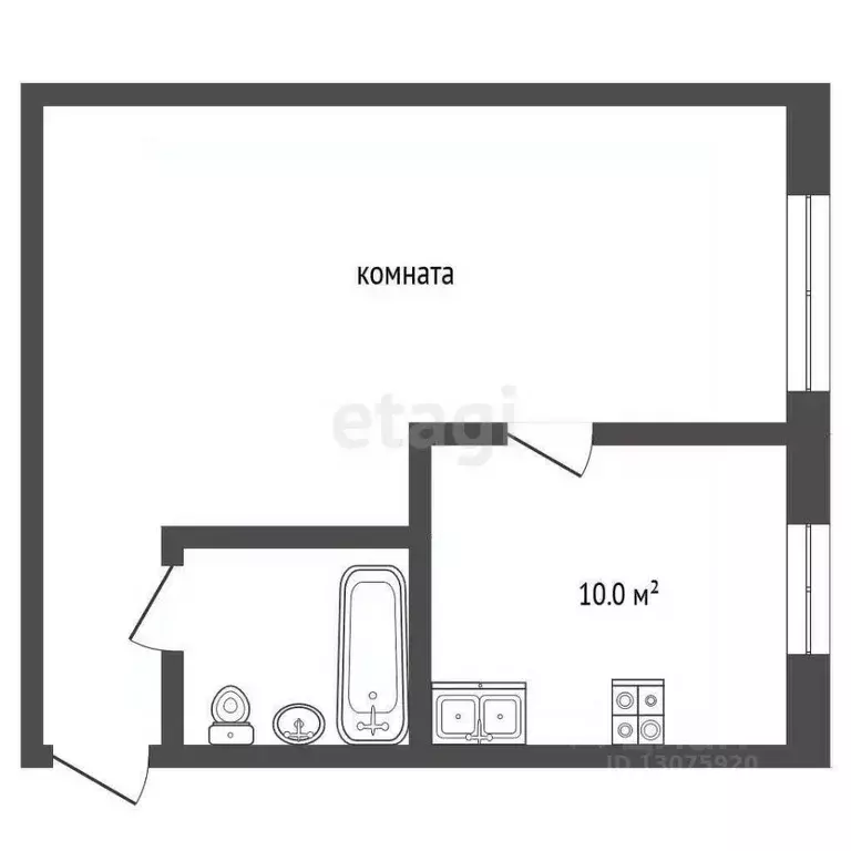 1-к кв. Ярославская область, Ярославль просп. Ленина, 52а (29.3 м) - Фото 1