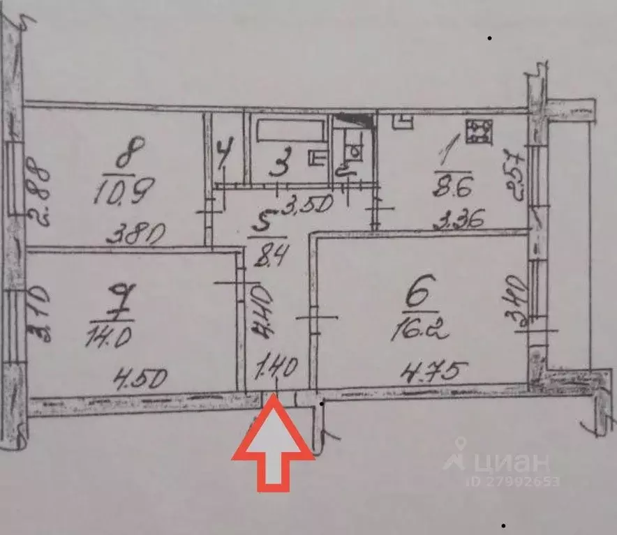 3-к кв. Орловская область, Орел ул. 6-й Орловской Дивизии, 21 (62.7 м) - Фото 1