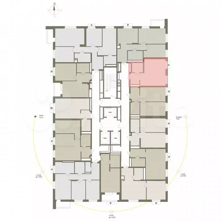 1-к. квартира, 33,7 м, 23/25 эт. - Фото 1