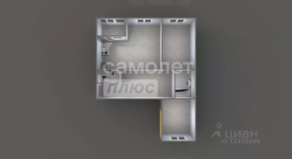 3-к кв. Московская область, Подольск городской округ, д. Борисовка ул. ... - Фото 2