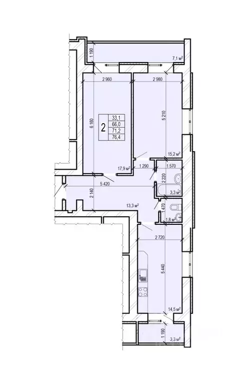 2-к кв. Саратовская область, Энгельс Новобазарная ул., 4 (76.4 м) - Фото 0