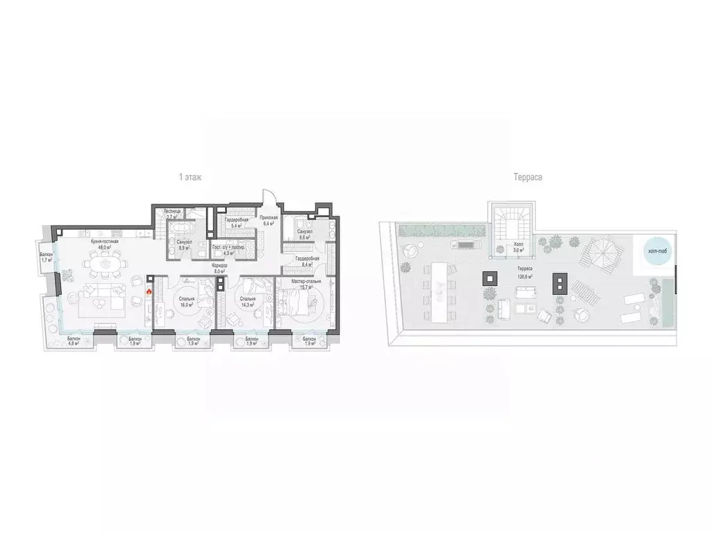 3-к кв. Москва Тишинский Бульвар жилой комплекс (152.0 м) - Фото 1