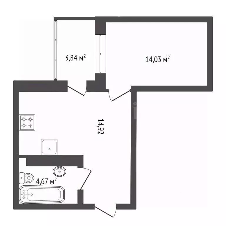 1-к кв. Башкортостан, Уфа ул. Генерала Ишбулатова, 8/2 (35.0 м) - Фото 2