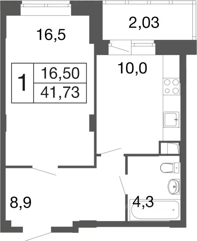 1-к кв. Московская область, Апрелевка Наро-Фоминский городской округ, ... - Фото 1