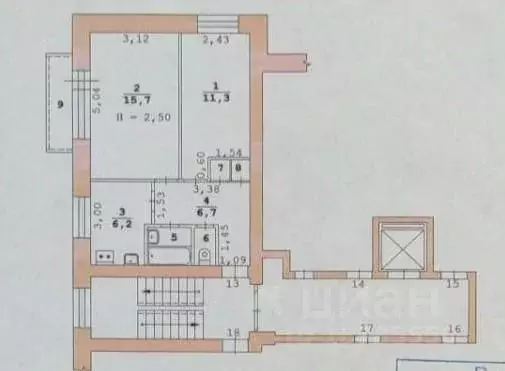 2-к кв. Свердловская область, Екатеринбург ул. Белинского, 113 (44.0 ... - Фото 1