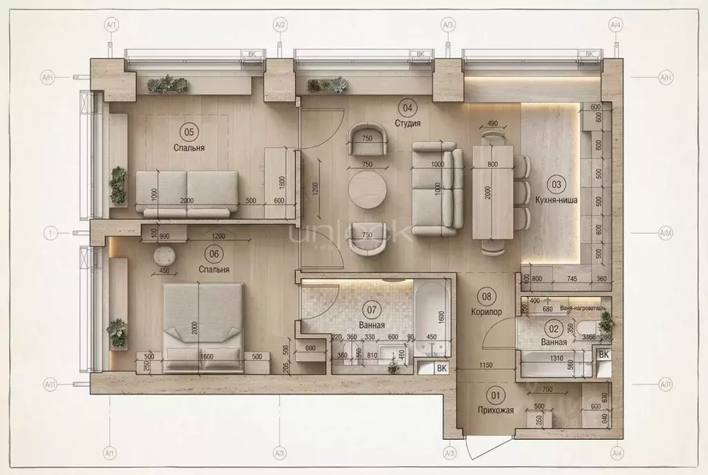 2-к кв. Москва 2-я Хуторская ул., 34 (65.0 м) - Фото 1