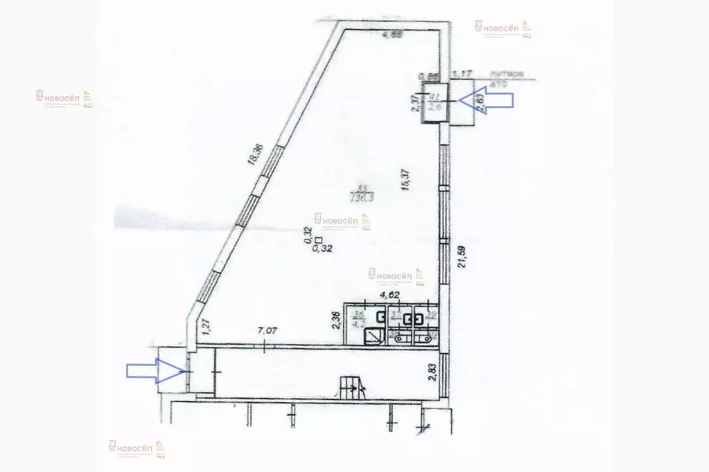 Торговая площадь в Свердловская область, Екатеринбург ул. Колмогорова, ... - Фото 1
