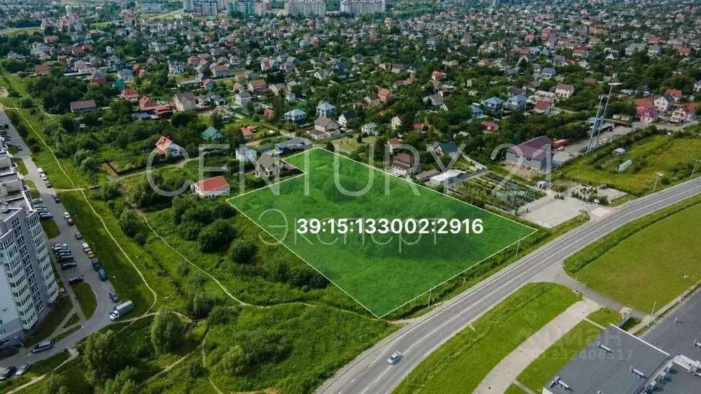 Участок в Калининградская область, Калининград ул. Виктора Денисова, ... - Фото 2