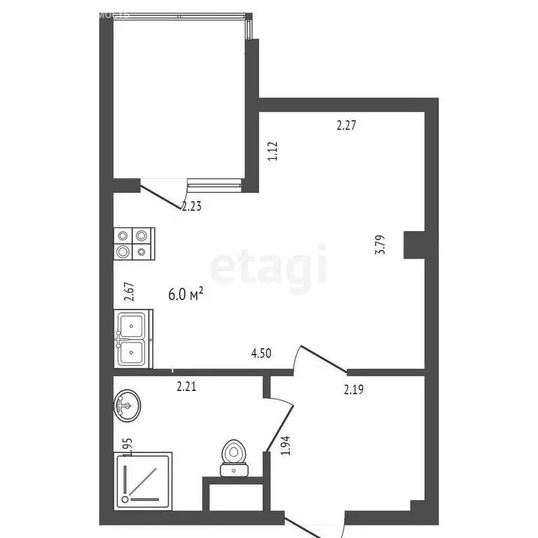 Квартира-студия: Севастополь, Фиолентовское шоссе, 134к2 (25 м) - Фото 0