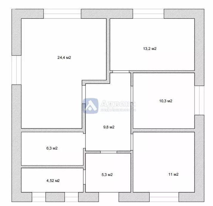 Дом в Перевалово, Тюменская улица (85 м) - Фото 1