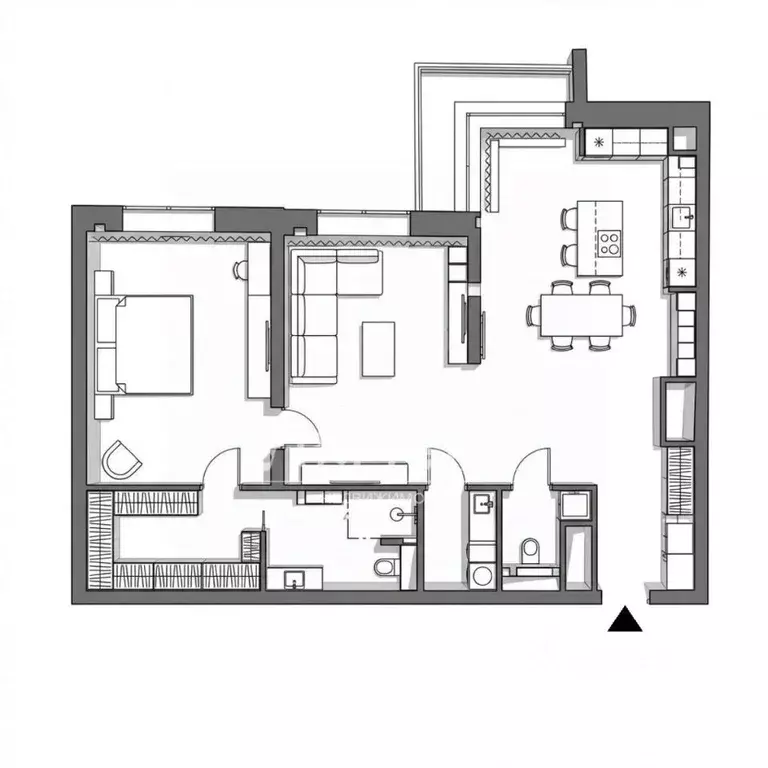2-к кв. Москва Мосфильмовская ул., 70к2 (110.0 м) - Фото 2