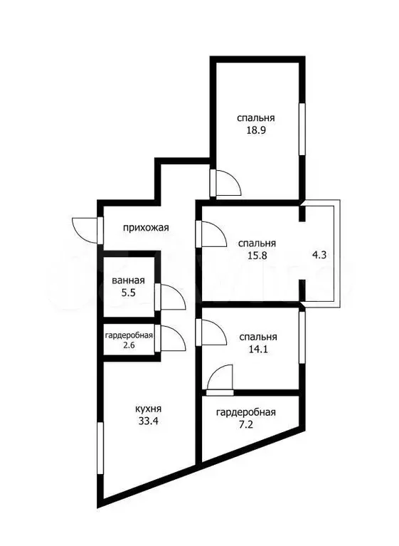 3-к. квартира, 105 м, 8/8 эт. - Фото 0