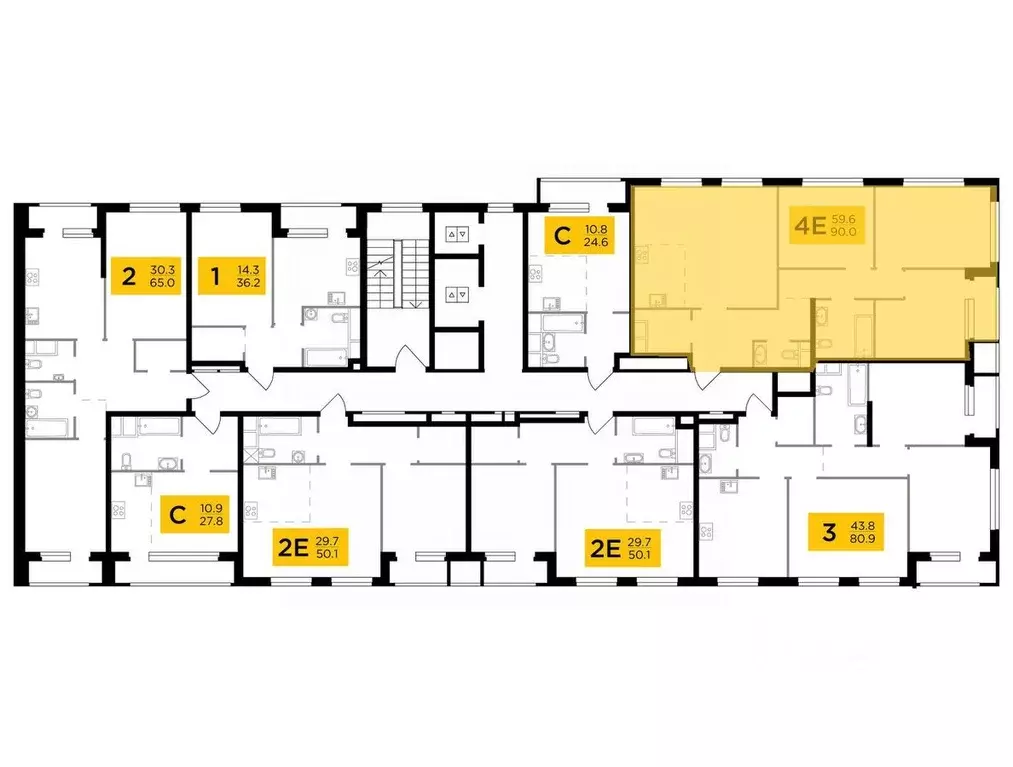 4-к кв. Москва Филатов Луг жилой комплекс, к5 (90.0 м) - Фото 0