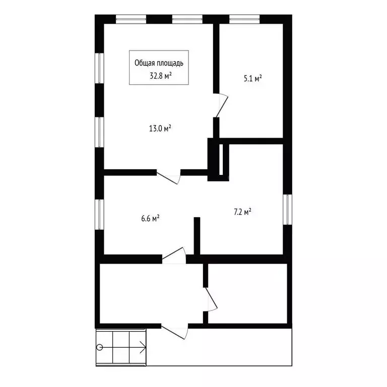 Дом в Искитим, Коллективная улица (32.8 м) - Фото 1