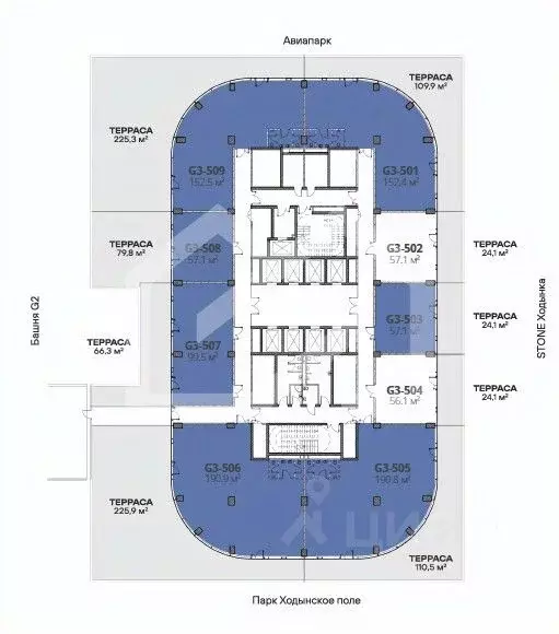 Помещение свободного назначения в Москва Ходынский бул., 20Ас1 (387 м) - Фото 2