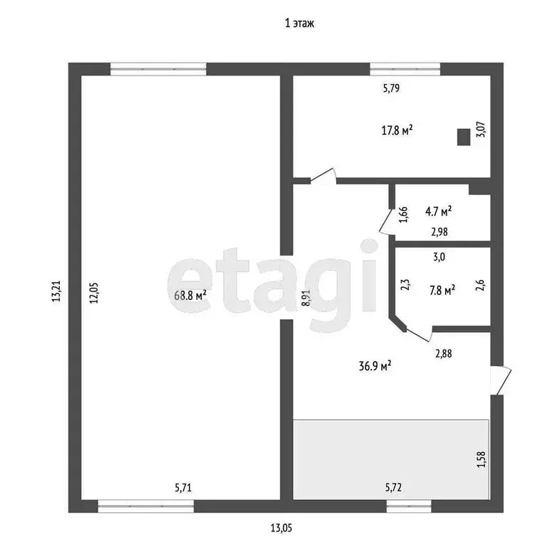 Дом в Патрушева, Солнечная улица (395 м) - Фото 1