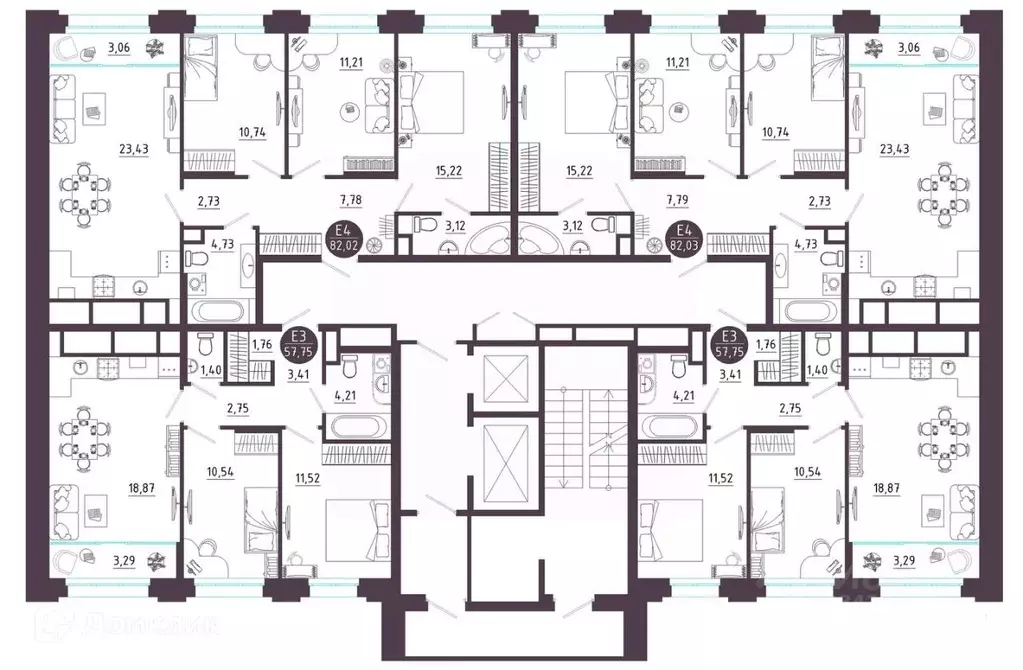 2-к кв. Рязанская область, Рязань Московское ш. (57.75 м) - Фото 2