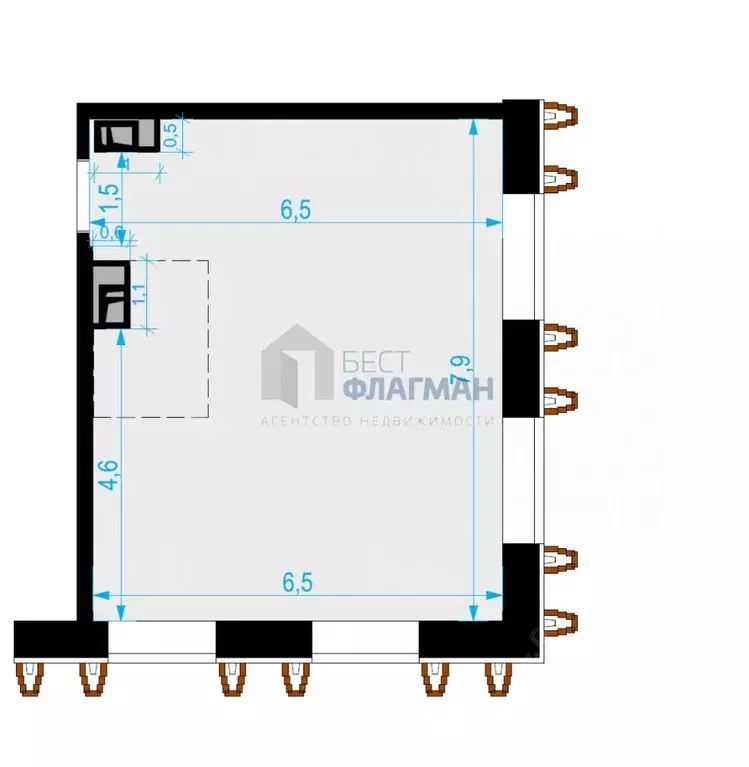 Помещение свободного назначения в Москва Выборгская ул., 18 (50 м) - Фото 2