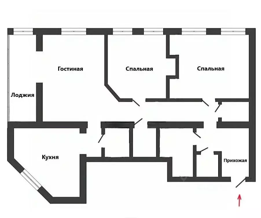 3-к кв. Ульяновская область, Ульяновск Буинская ул., 38А (131.3 м) - Фото 2