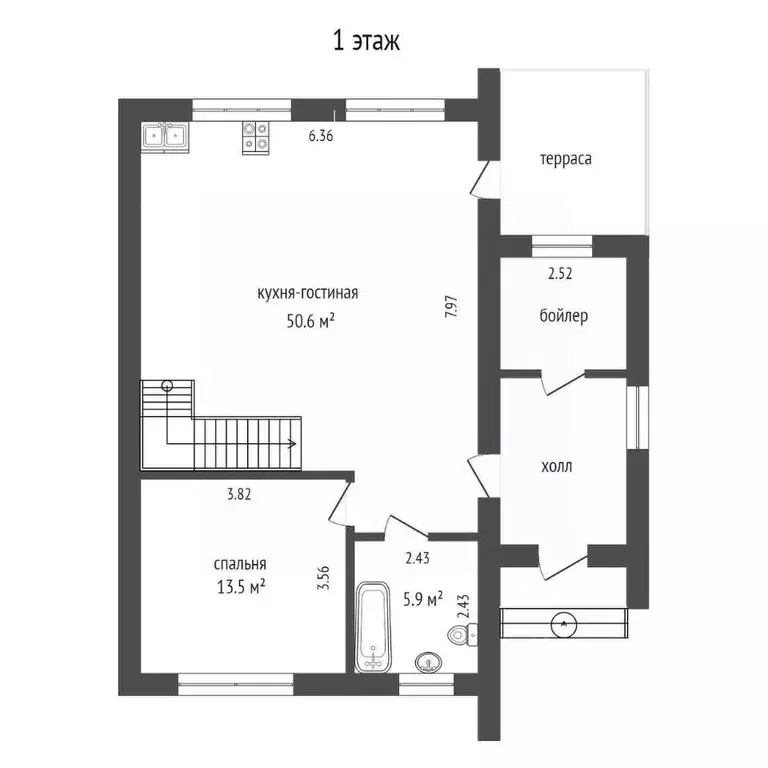 Дом в Тюменская область, Тюмень Краснодарская ул. (150 м) - Фото 1