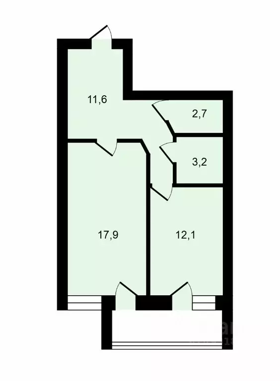 1-к кв. Владимирская область, Владимир ул. Мира, 24 (47.5 м) - Фото 1