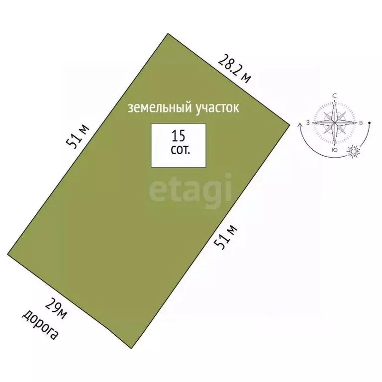 Участок в Крым, Кировский район, с. Приветное ул. Цветочная (15.0 ... - Фото 2