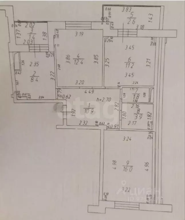 3-к кв. Татарстан, Казань Тэцевская ул., 4Б (64.6 м) - Фото 2