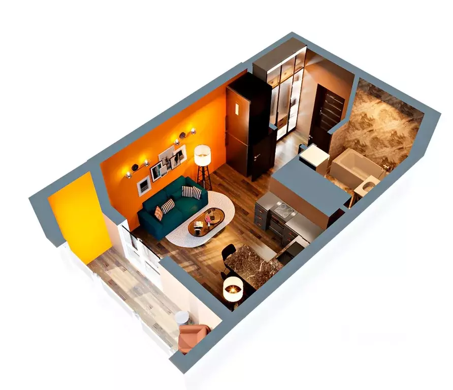 Студия Башкортостан, Нефтекамск Комсомольский просп., 92 (28.95 м) - Фото 2