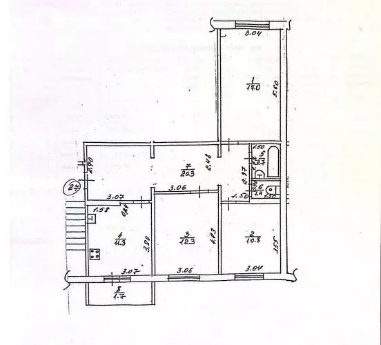 3-комнатная квартира: Ступино, улица Калинина, 46к1 (77.5 м) - Фото 0