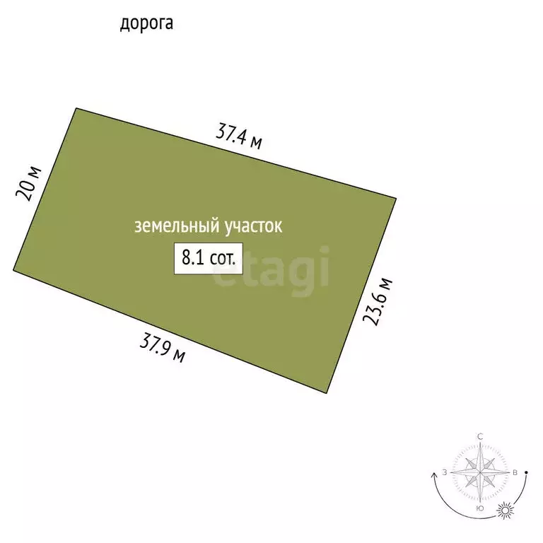 Участок в Севастополь, садоводческое товарищество Подорожник (16.5 м) - Фото 1