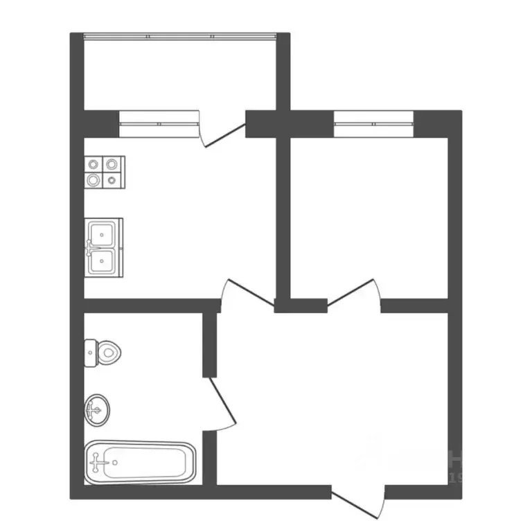 1-к кв. Тюменская область, Тюменский муниципальный округ, с. Яр ул. ... - Фото 2