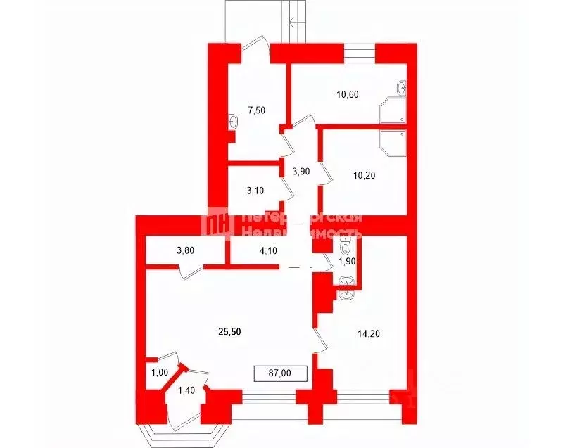 Помещение свободного назначения в Санкт-Петербург Гаванская ул., 17 ... - Фото 2