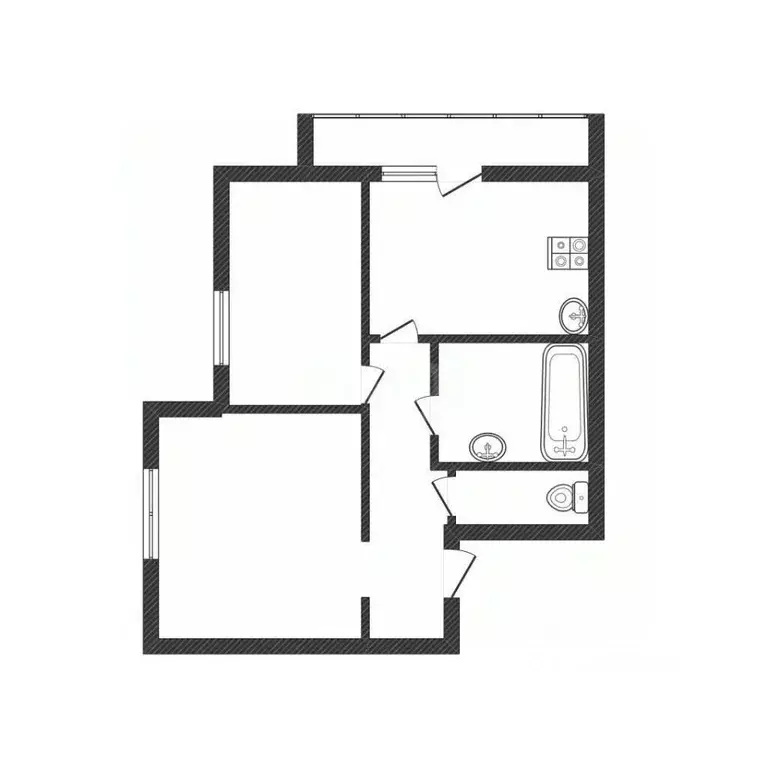 2-к кв. Смоленская область, Смоленский муниципальный округ, с. Печерск ... - Фото 2