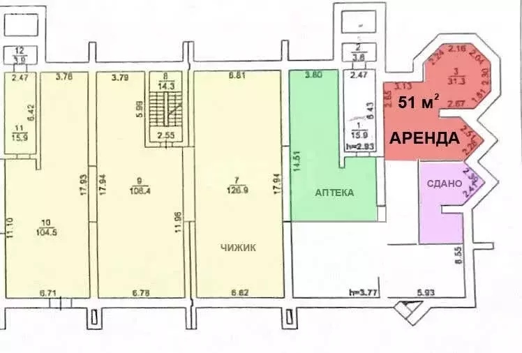 Торговая площадь (51 м) - Фото 1