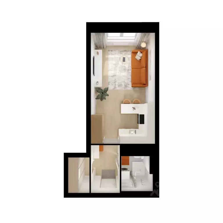 Студия Ярославская область, Ярославль Волга Парк жилой комплекс (29.2 ... - Фото 1