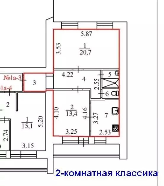 3-к кв. Мурманская область, Мурманск Молодежный проезд, 11 (63.0 м) - Фото 1