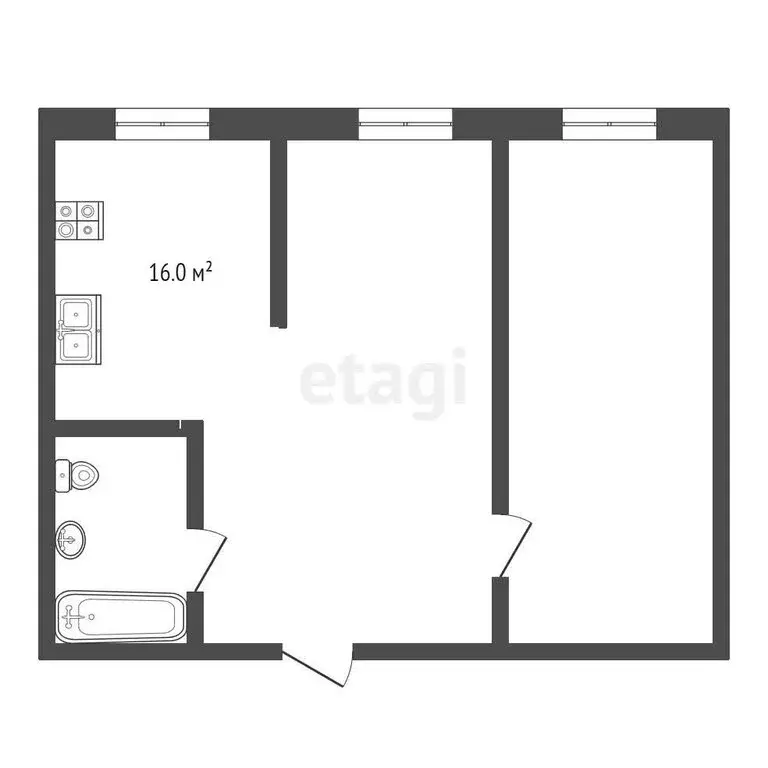 2-комнатная квартира: Анапа, Анапское шоссе, 32к4 (52 м) - Фото 0