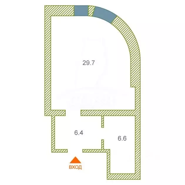 Студия Тюменская область, Тюмень Войновка мкр, ул. Энергостроителей, ... - Фото 2