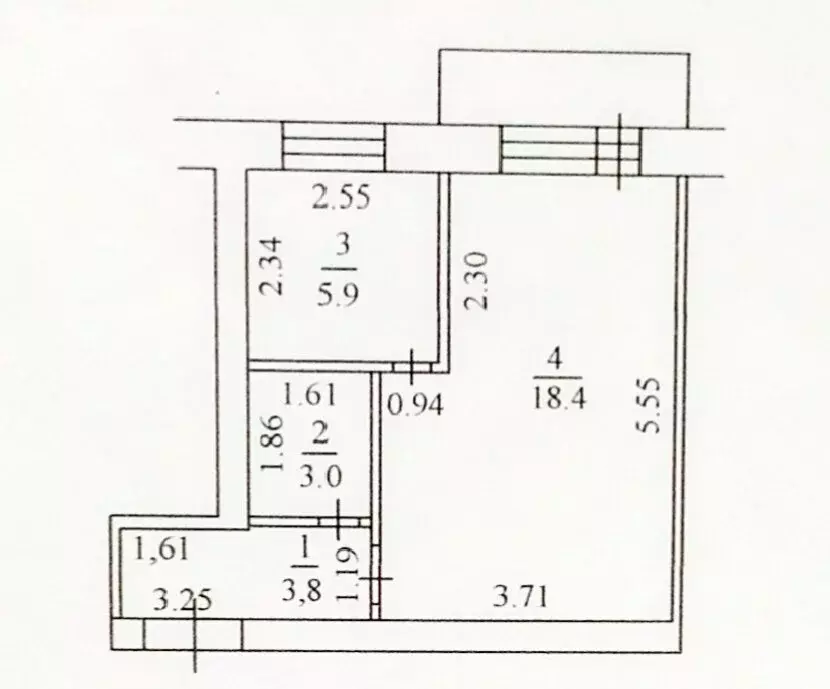 1-комнатная квартира: Кемерово, проспект Шахтёров, 79 (31 м) - Фото 2