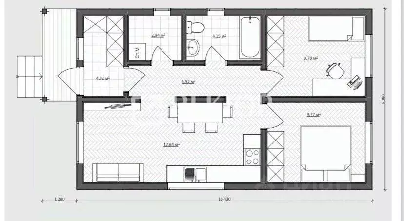 Дом в Ивановская область, Кохма ул. Кирпичная (57 м) - Фото 1