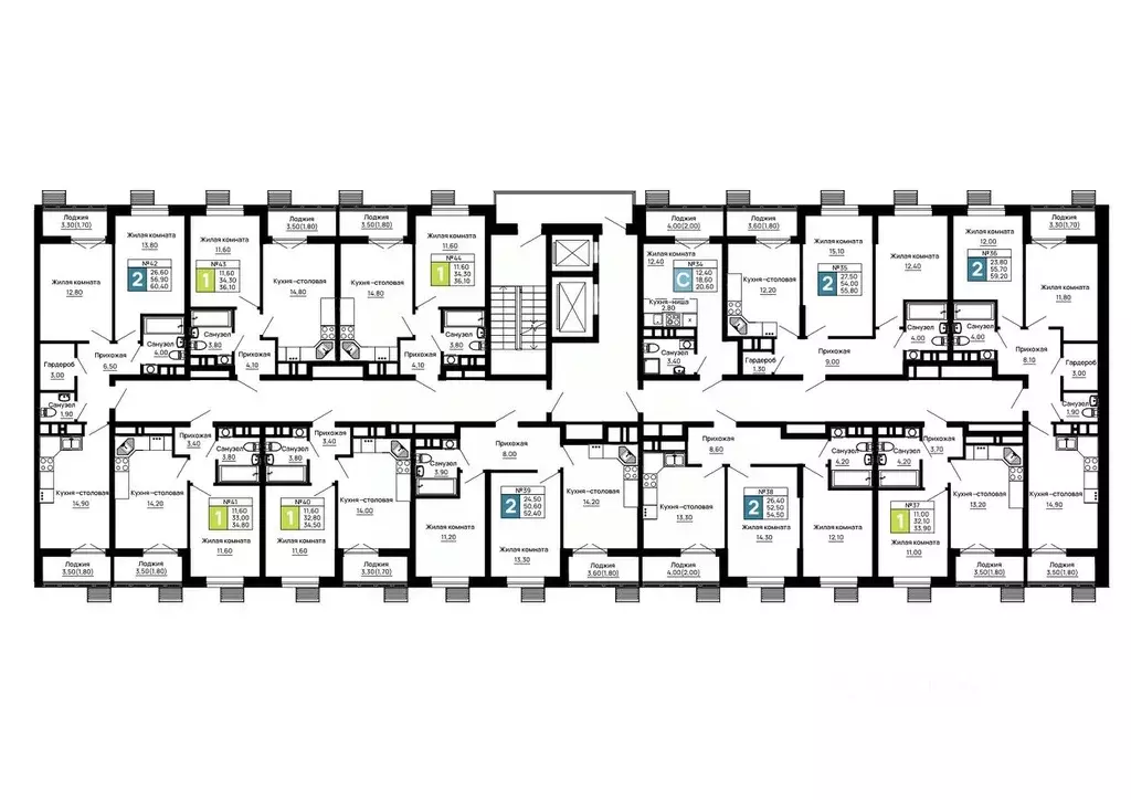 2-к кв. Адыгея, Тахтамукайский район, Яблоновский пгт  (60.4 м) - Фото 2