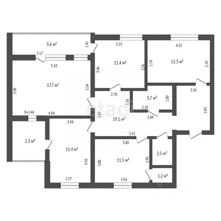 4-к кв. Башкортостан, Стерлитамак Вокзальная ул., 31 (90.8 м) - Фото 1