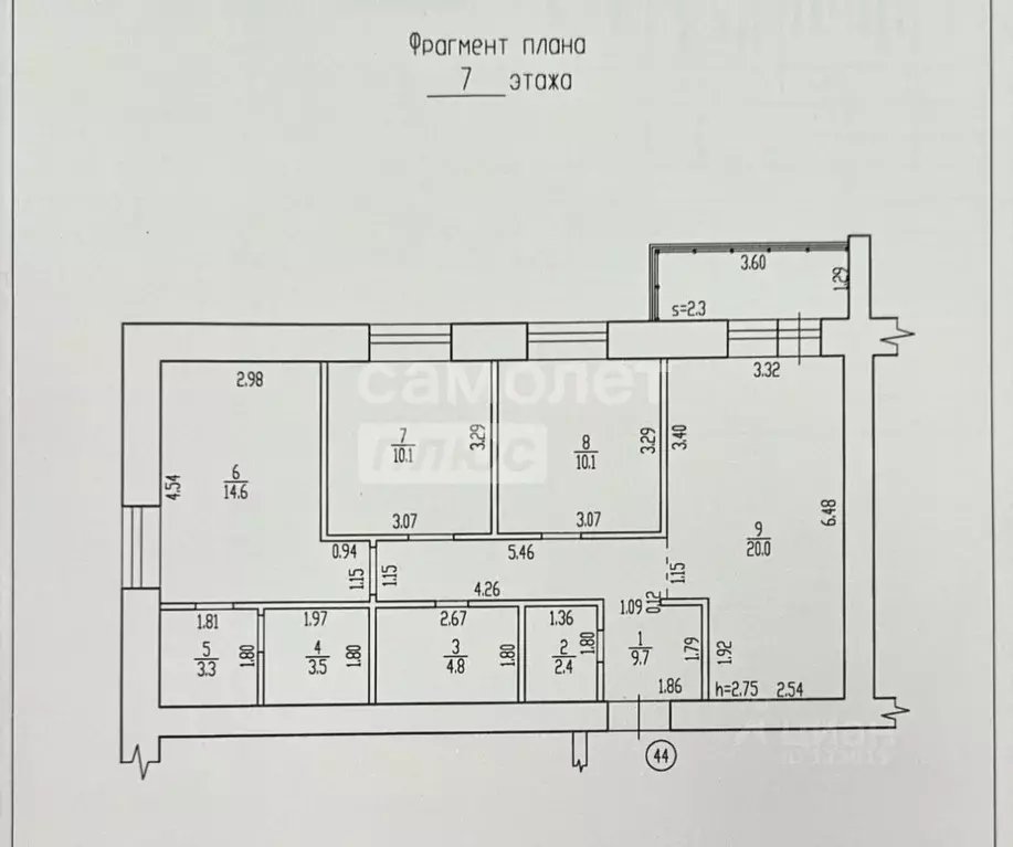 3-к кв. Брянская область, Брянск ул. Крапивницкого, 39/1 (78.6 м) - Фото 1