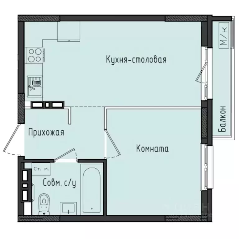 1-к кв. Удмуртия, Завьяловский район, с. Первомайский Город ... - Фото 1