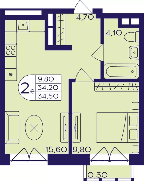 2-к кв. Московская область, Балашиха Железнодорожный мкр, Центр-2 мкр, ... - Фото 1