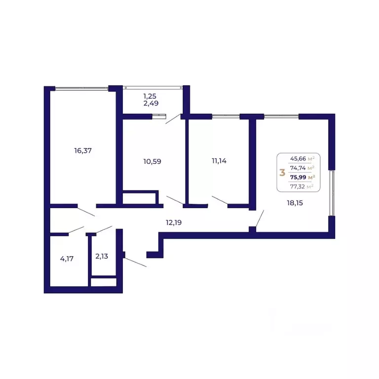 3-к кв. Башкортостан, Уфа Затон-Восточный жилрайон, Паруса жилой ... - Фото 1