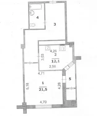 1-к кв. Белгородская область, Белгород Гостенская ул., 2б (57.5 м) - Фото 2